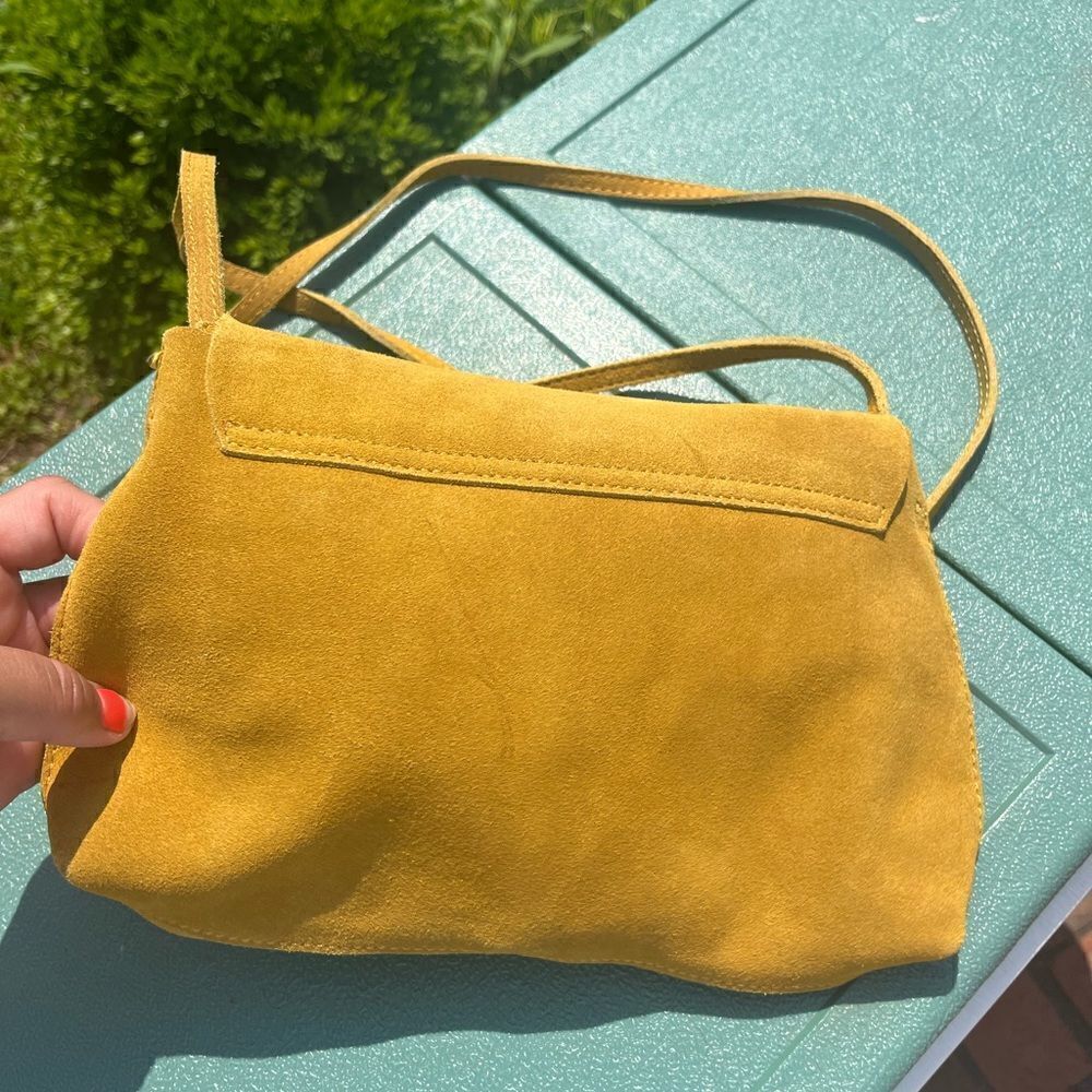 Anthropologie Suede Crossbody Bag NWT - Picture 5 of 6